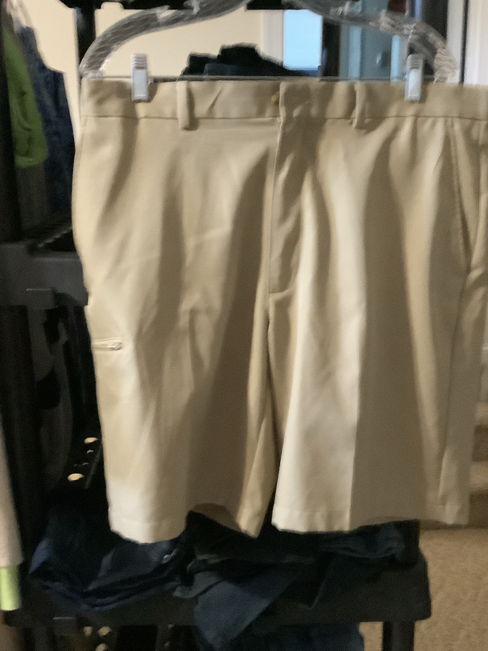 PGA‎ Tour Men’s Flat-Front Tan Golf Shorts, 36